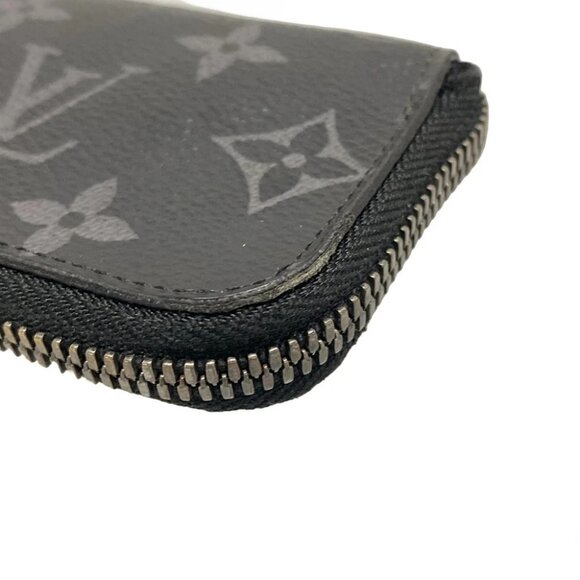 Auth LOUIS VUITTON Porte Monnaie Jour M63536 Monogram Eclipse - MB5108 Coin Case - Picture 10 of 10